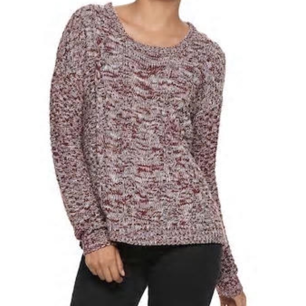 NWT Juniors' SO® Cable-Knit Pullover Sweater/Small